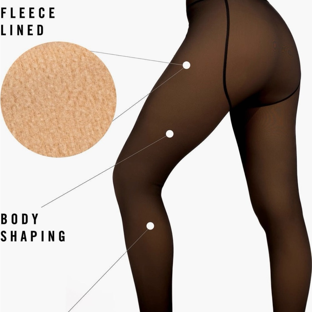Skin fleece tights